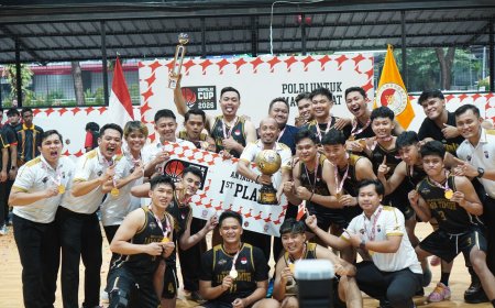 Tim Basket Polda Jatim Juara 1 Kapolri Cup 2026
